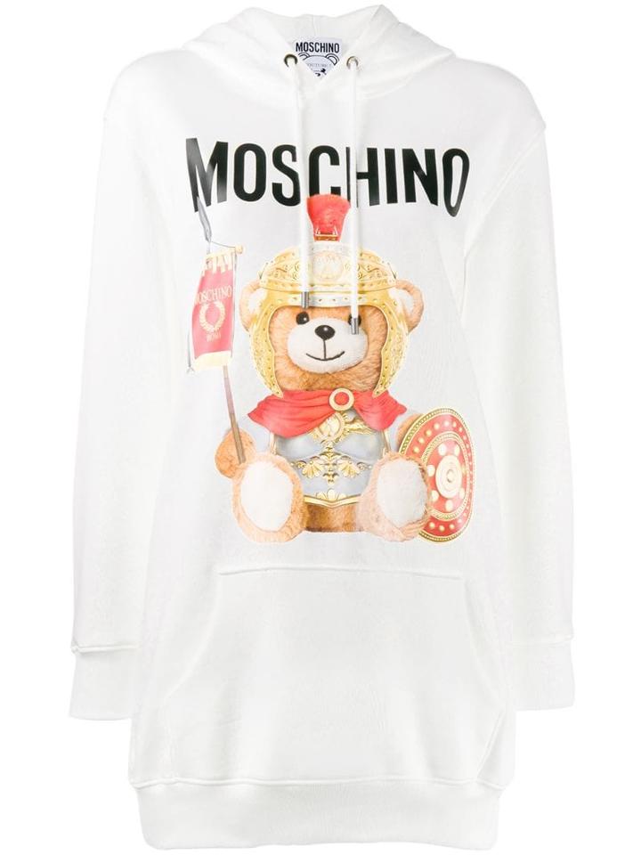 Moschino Roman Teddy Hoodie - White