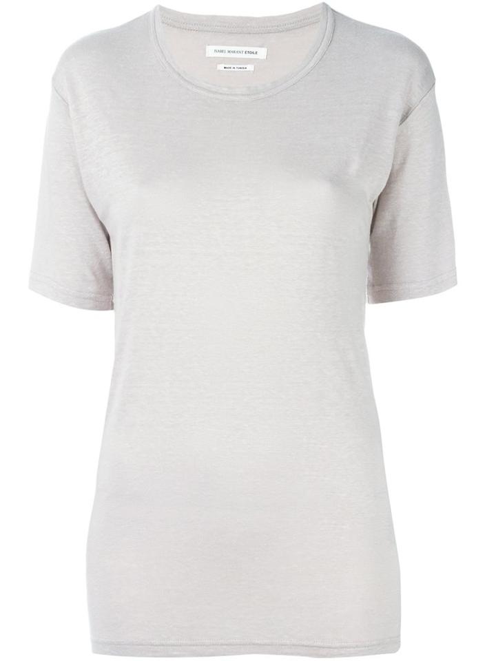 Isabel Marant Étoile 'keiran' T-shirt, Women's, Size: Xs, Nude/neutrals, Linen/flax