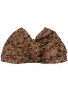 Gucci Patterned Turban - Brown