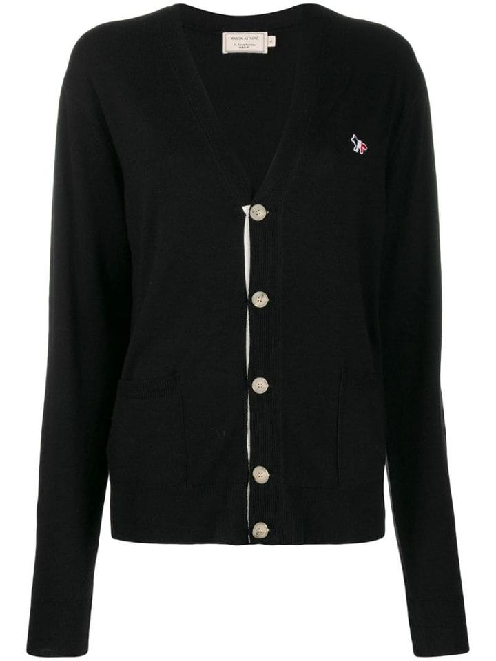 Maison Kitsuné Fox Cardigan - Black