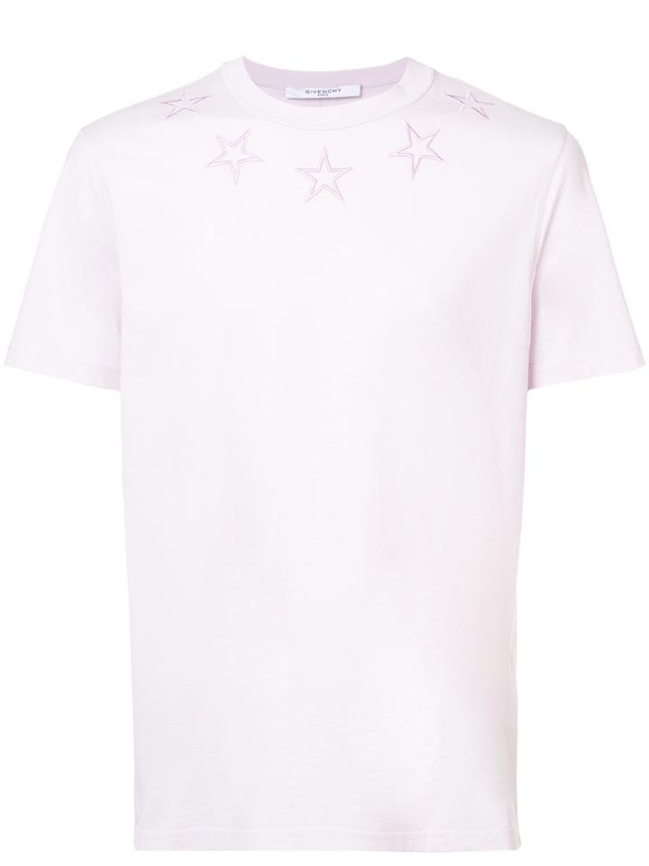 Givenchy Embroidered Star T-shirt - Pink & Purple