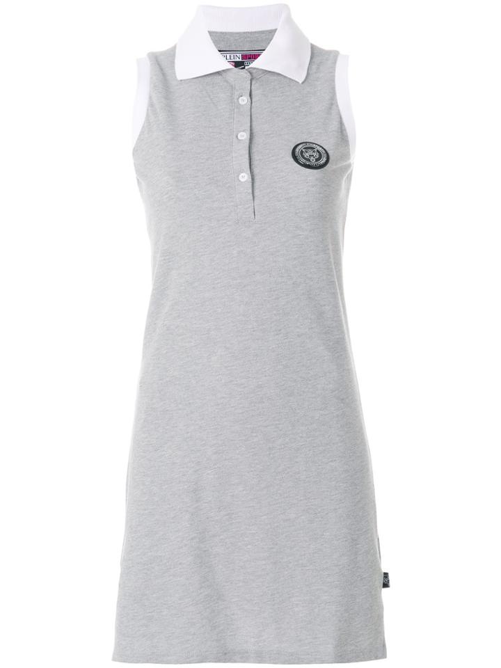Plein Sport Happy Smile Short Dress - Grey