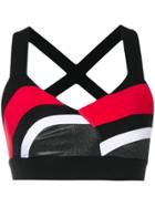 No Ka' Oi Colour Block Paneled Crop Top - Black