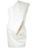 Rick Owens One Shoulder Dress - White