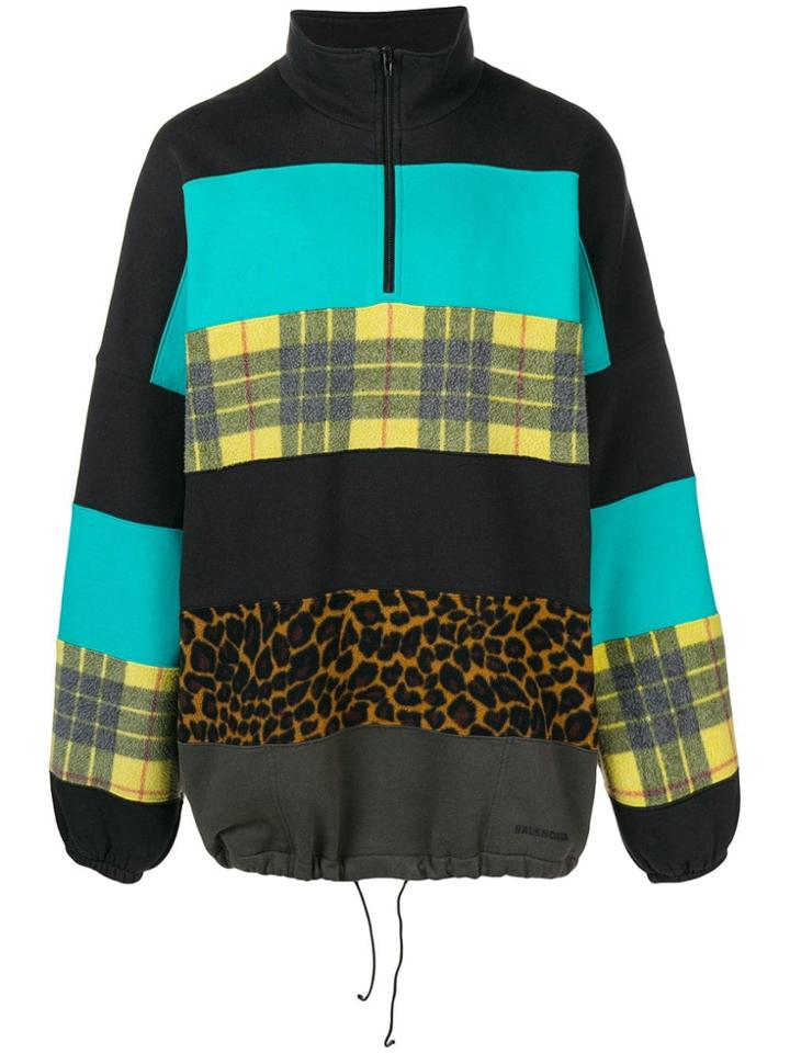 Balenciaga Oversize Chemey Sweatshirt - Black