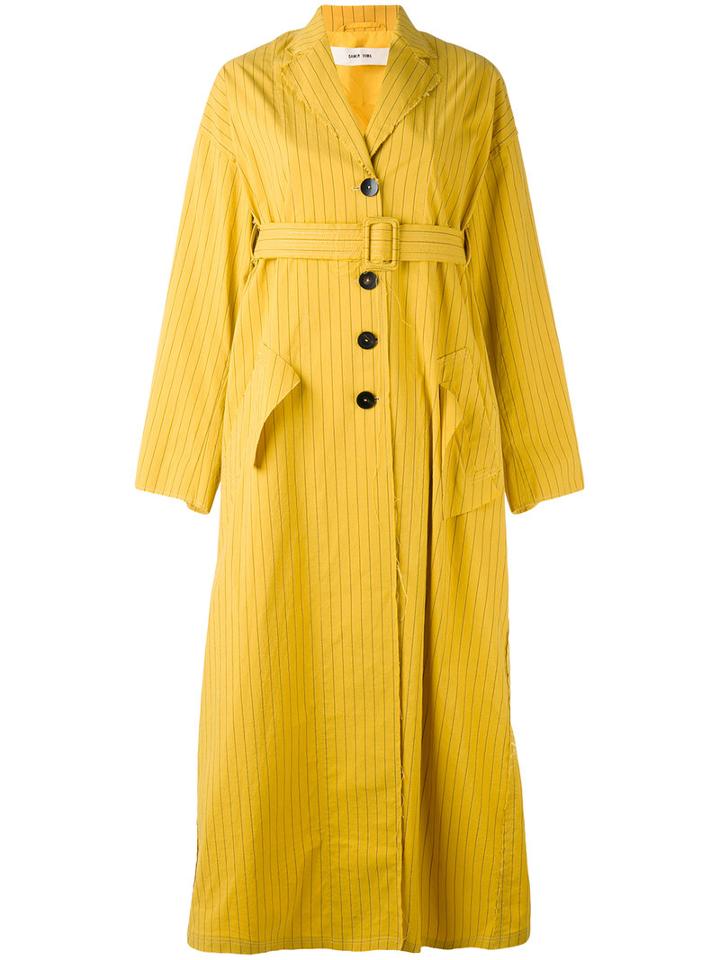 Damir Doma - Caris Coat - Women - Cotton/polyamide - Xs, Women's, Yellow/orange, Cotton/polyamide