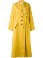 Damir Doma - Caris Coat - Women - Cotton/polyamide - Xs, Women's, Yellow/orange, Cotton/polyamide
