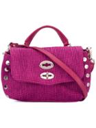Zanellato Tote Bag, Women's, Pink/purple, Calf Leather/cotton/metal (other)