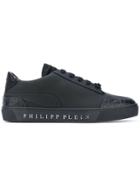 Philipp Plein Logo Print Sneakers - Black