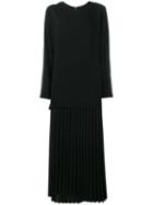 Adam Lippes Layered Dress, Women's, Size: 10, Black, Polyester/viscose