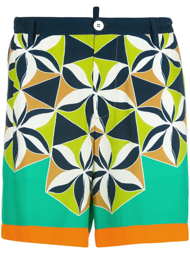 Dsquared2 Retro Printed Shorts - Multicolour