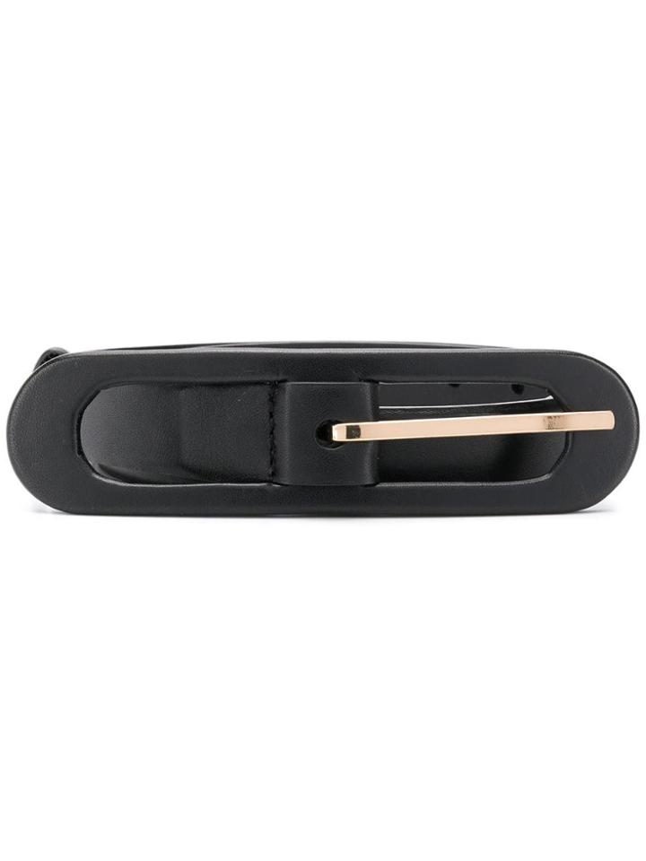 Oscar De La Renta Small Oval Belt - Black