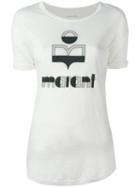 Isabel Marant Étoile Logo Print T-shirt, Women's, Size: Xs, White, Linen/flax