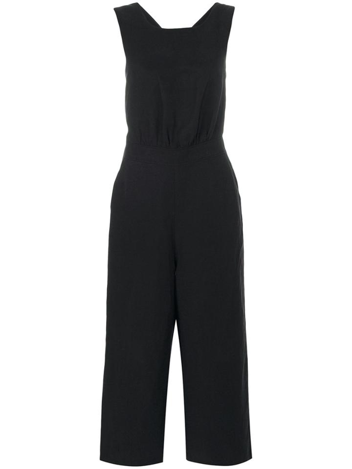 Mih Jeans Cross-back Jumpsuit - Black