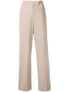 Agnona High-waisted Trousers - Neutrals