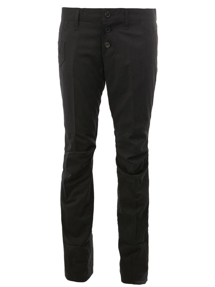 Christopher Nemeth Tailored Skinny Trousers, Men's, Size: Large, Black, Cupro/wool