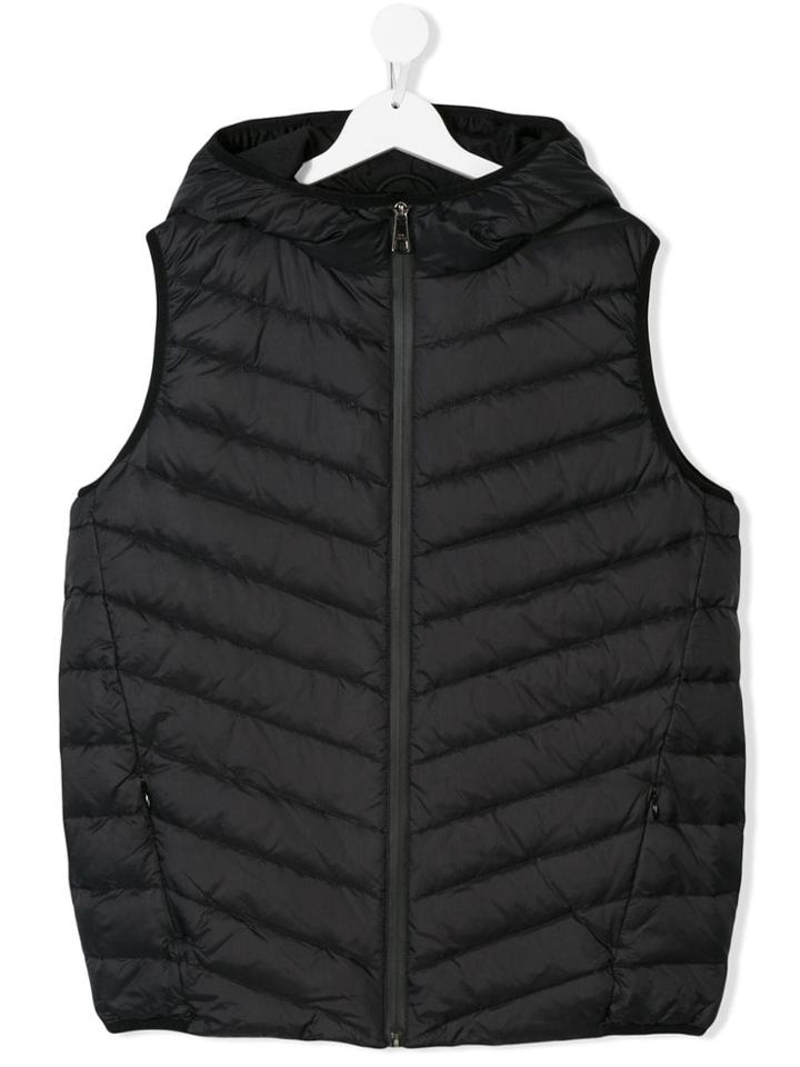 Neil Barrett Kids Teen Padded Sleeveless Gilet - Black