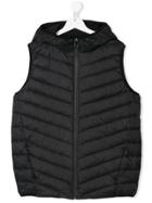 Neil Barrett Kids Teen Padded Sleeveless Gilet - Black