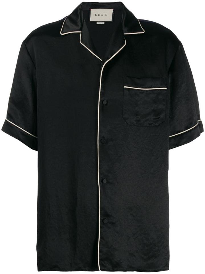Gucci Printed Back Short-sleeved Shirt - Black