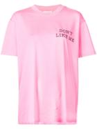 Natasha Zinko Don't Like Me T-shirt - Pink