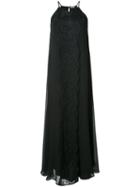 P.a.r.o.s.h. - Sleeveless Maxi Dress - Women - Silk/nylon/viscose - S, Black, Silk/nylon/viscose