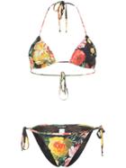 Dolce & Gabbana Floral Print Bikini - Hnt41 Multicoloured