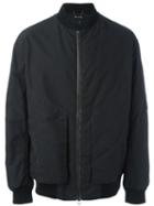 Helmut Lang Classic Bomber Jacket, Men's, Size: Medium, Black, Cotton/viscose/wool