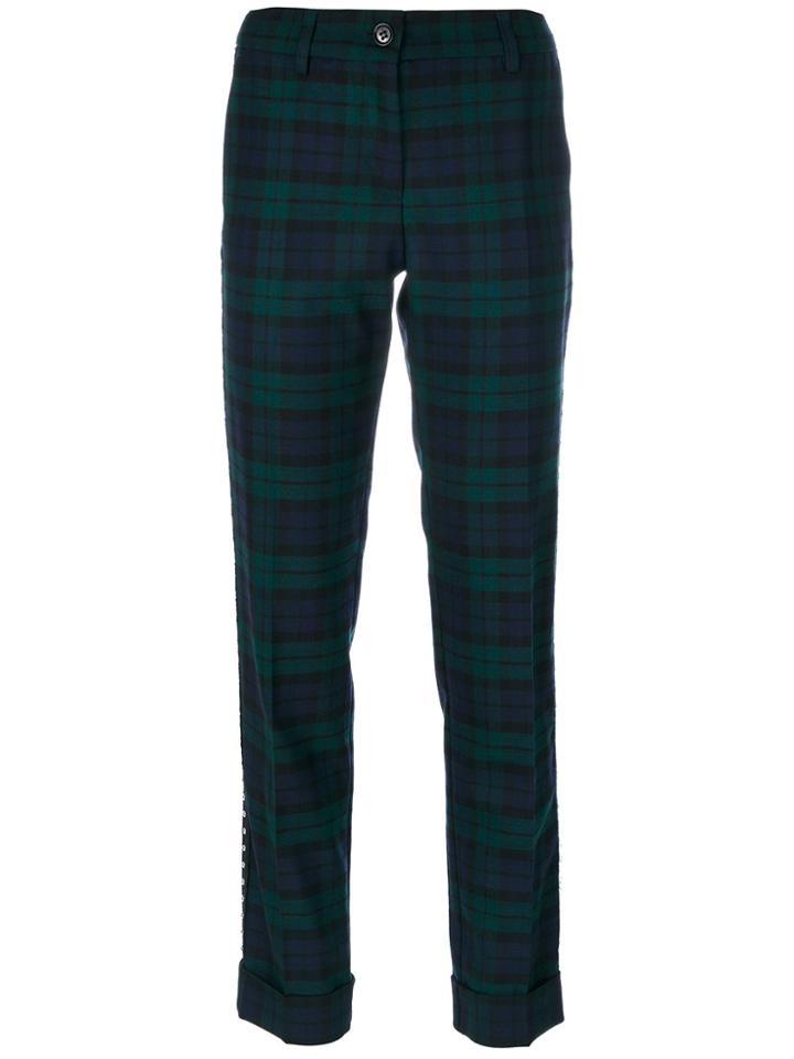 P.a.r.o.s.h. Plaid Tailored Trousers - Green