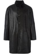 Liska Shearling Coat, Men's, Size: 54, Black, Lamb Skin/lamb Fur