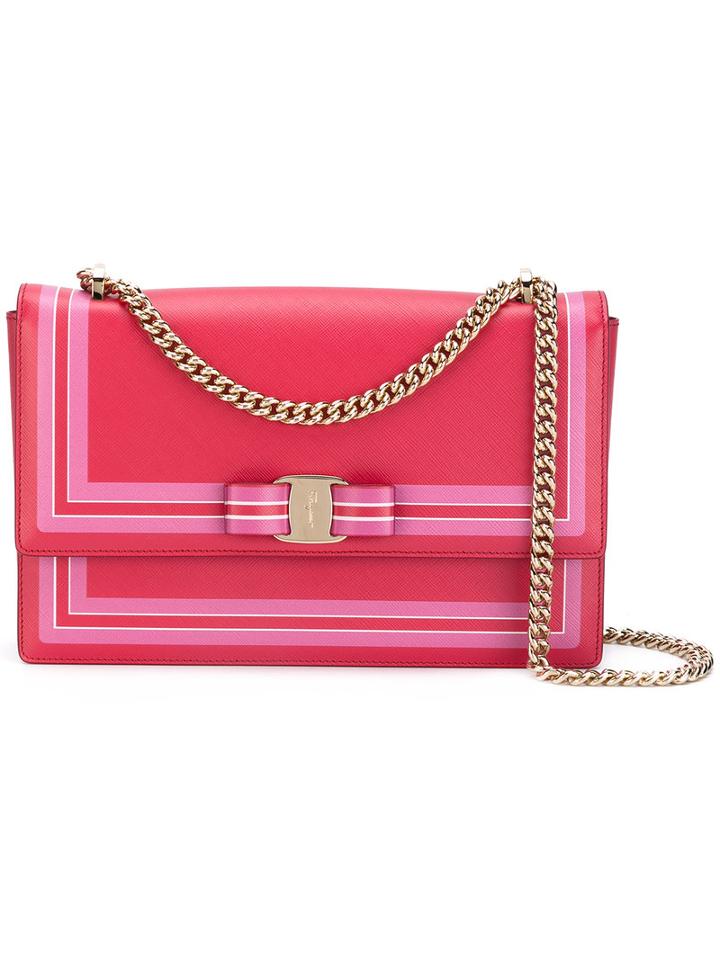 Salvatore Ferragamo - Ginny Shoulder Bag - Women - Leather - One Size, Red, Leather