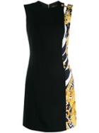 Versace Savage Barocco Insert Dress - Black