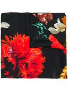 Paul Smith Flower Print Scarf - Black
