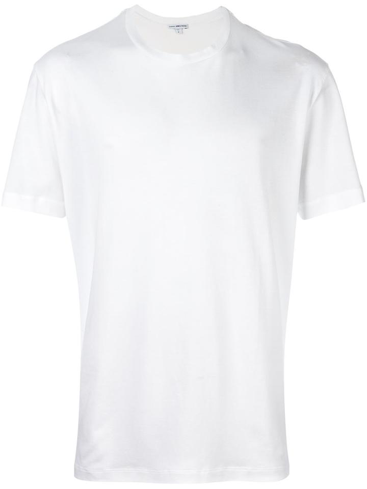James Perse Long Fit T-shirt, Men's, Size: 5, White, Cotton