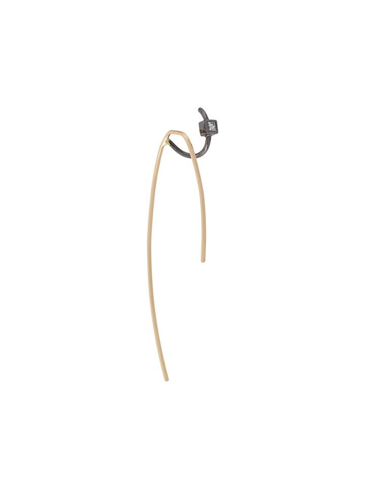 Maria Black Anais Noir Diamond Earring - Metallic