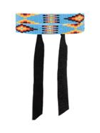 Jessie Western Beaded Band Necklace - Blue