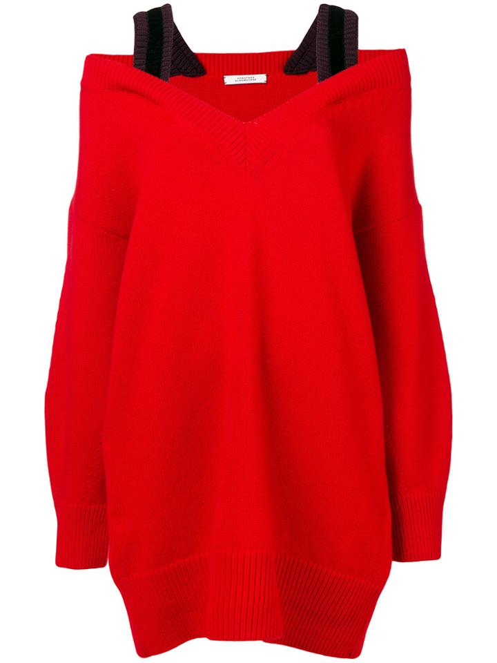 Dorothee Schumacher Cold Shoulder Jumper - Red