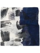 Faliero Sarti Streep Printed Scarf - Blue