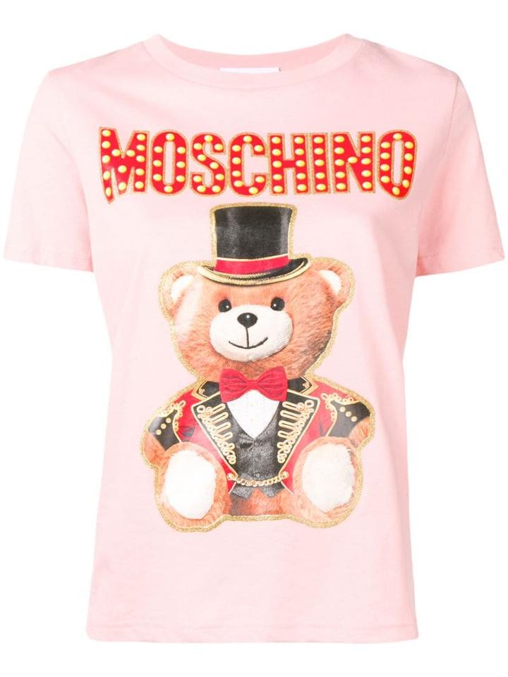 Moschino Teddy Circus T-shirt - Pink