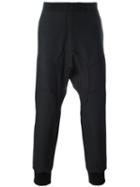 Neil Barrett Biker Style Track Pants, Men's, Size: 54, Black, Polyester/spandex/elastane/virgin Wool/cotton