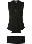 Hermès Pre-owned Setup Sleeveless Jacket Pants - Black