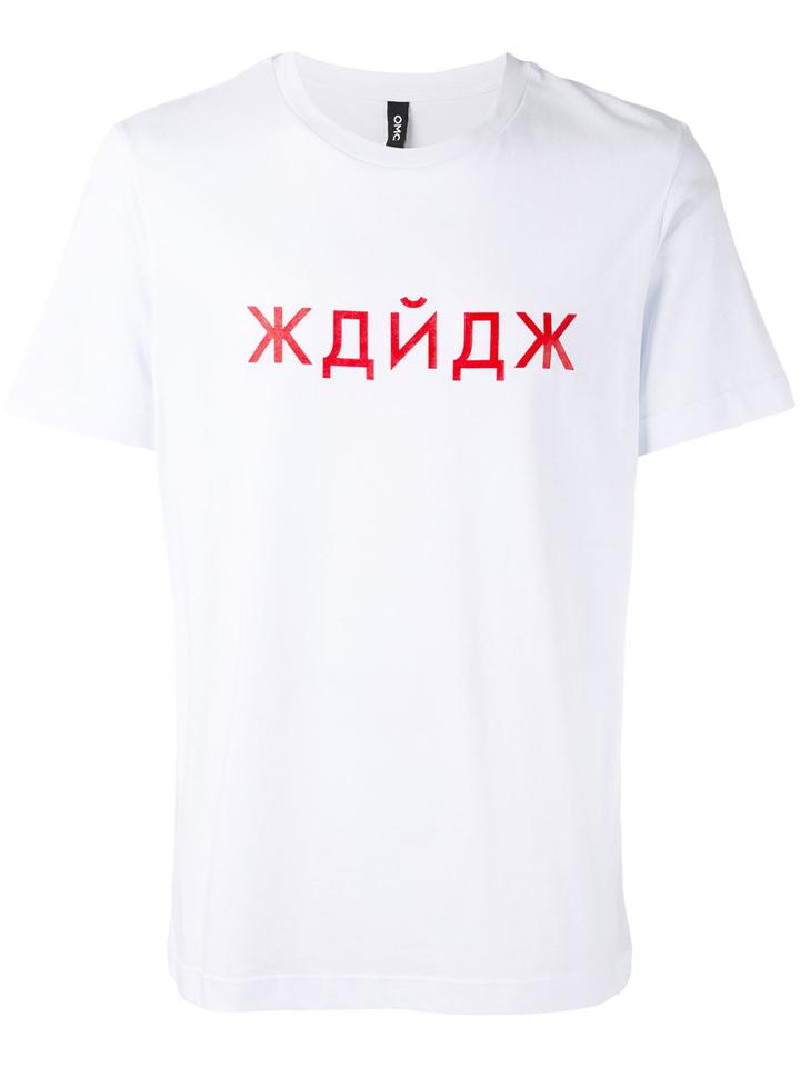Omc - Classic T-shirt - Unisex - Cotton - L, White, Cotton