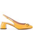 L'autre Chose Slingback Sandals - Yellow & Orange