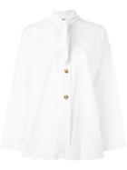 Romeo Gigli Vintage Tie Neckline Shirt, Women's, Size: Small, White