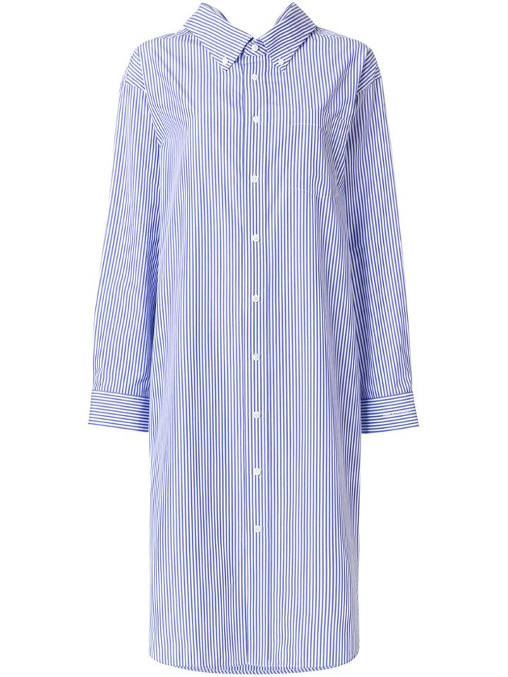 Balenciaga Swing Collar Dress - Blue