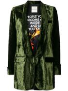 Each X Other Velour Designed Jacket - Green
