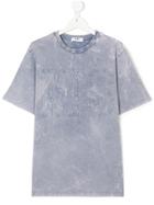 Msgm Kids Teen Washed Out T-shirt - Grey