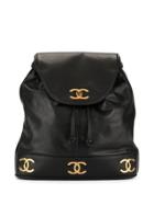 Chanel Pre-owned Chain Backpack Bag - Black