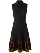 Etro V-neck Knitted Dress, Women's, Size: 40, Black, Viscose/polyamide/polyester/virgin Wool