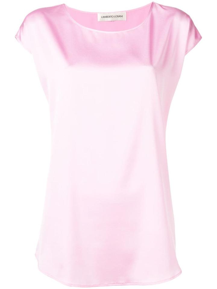 Lamberto Losani Round Neck Top - Pink