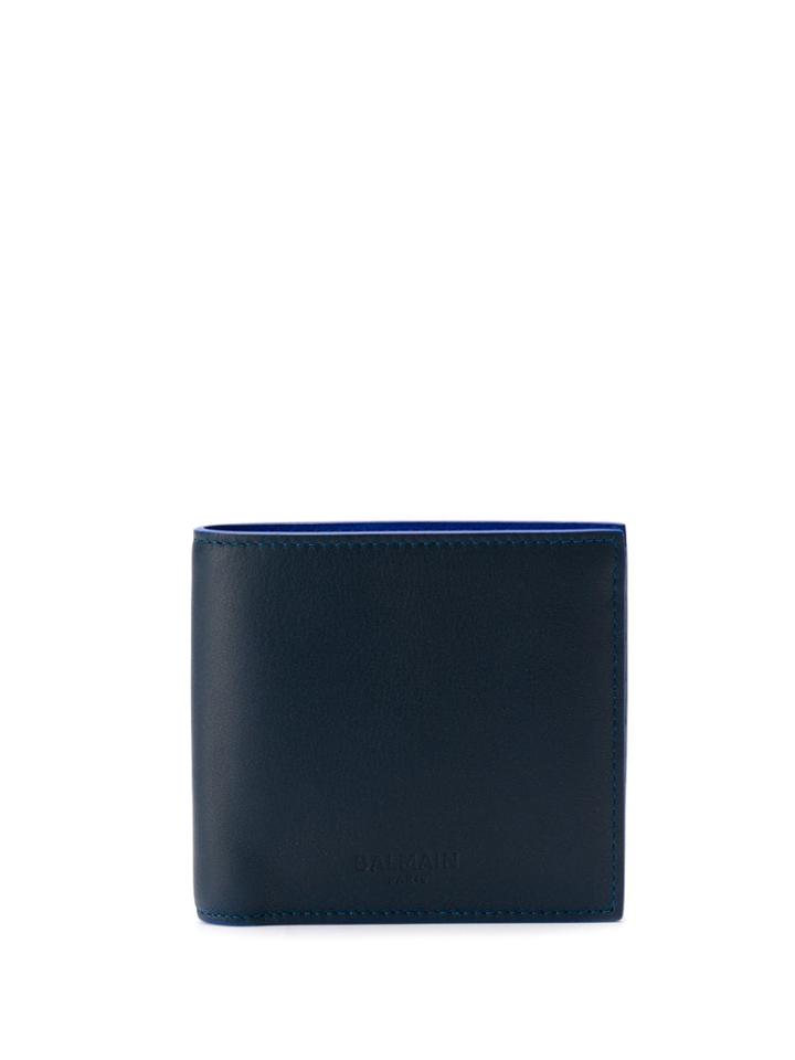Balmain Two-tone Wallet - Blue